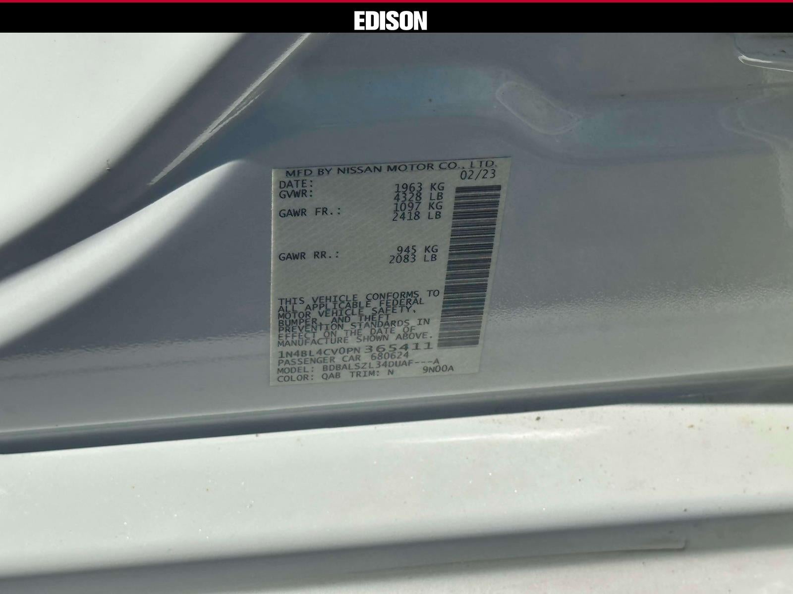 2023 Nissan Altima 2.5 SR Sedan
